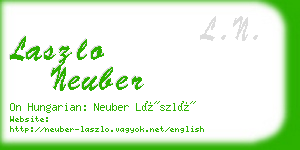 laszlo neuber business card